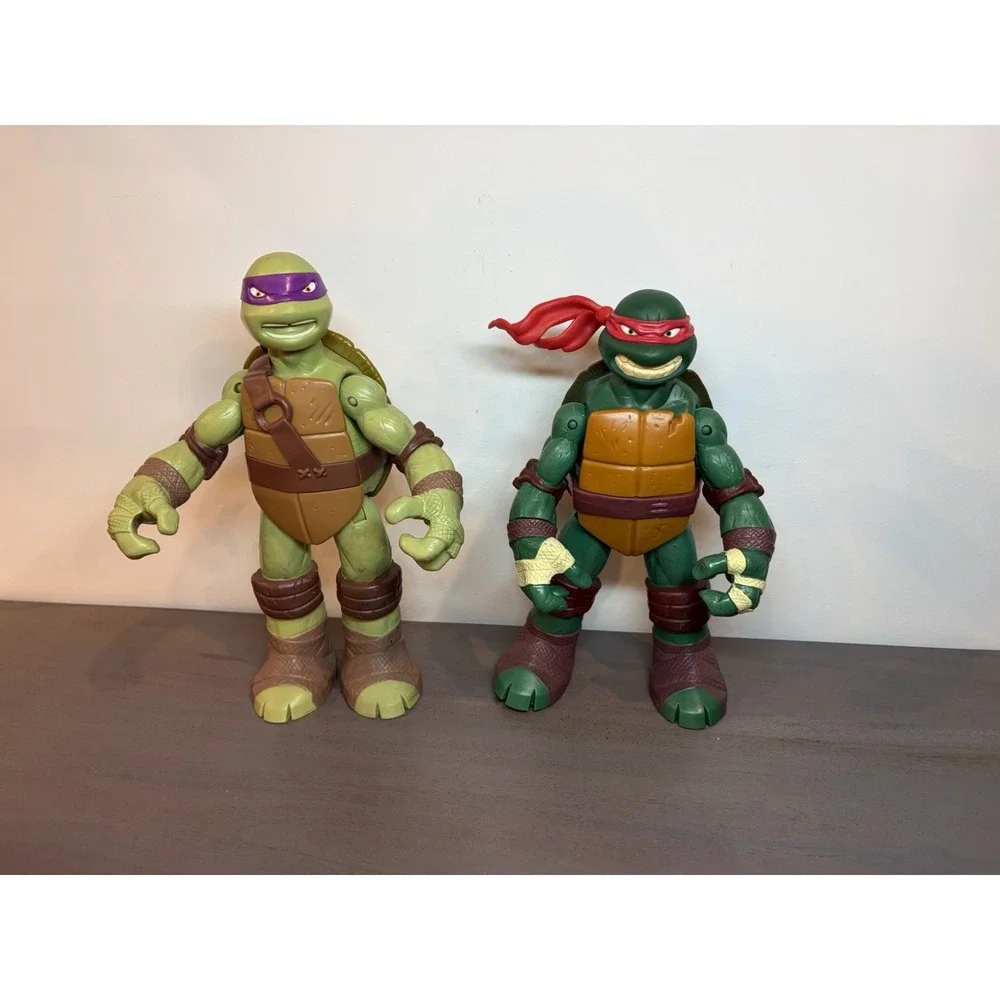 Big Teenage Mutant Ninja Turtle TMNT Playmate 2012 Donatello 11.5 & Raphael 10